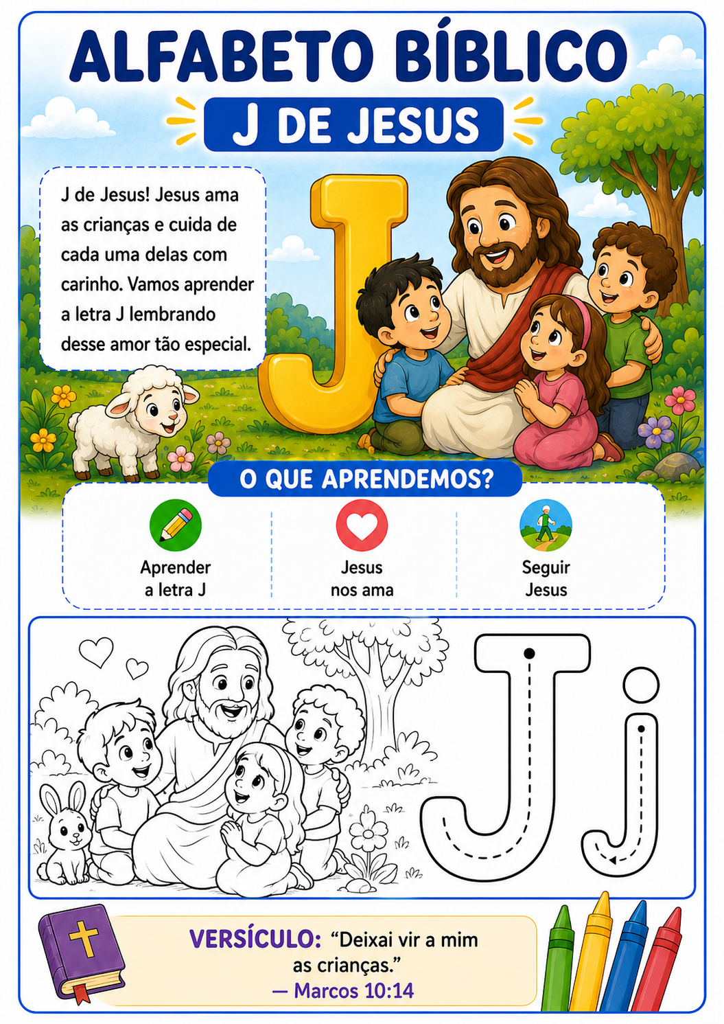 Alfabeto bíblico — J de Jesus